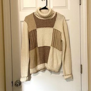 First Issue by Liz Claiborne Patchwork Sweater